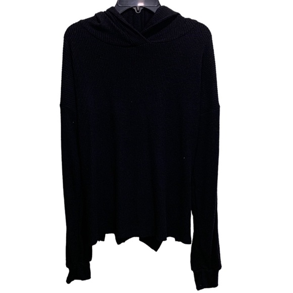 Pst Los Angeles Knit Hoodie Black Sweater Size XS - Picture 1 of 4